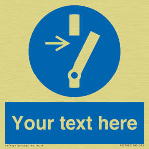 Custom Disconnect Sign